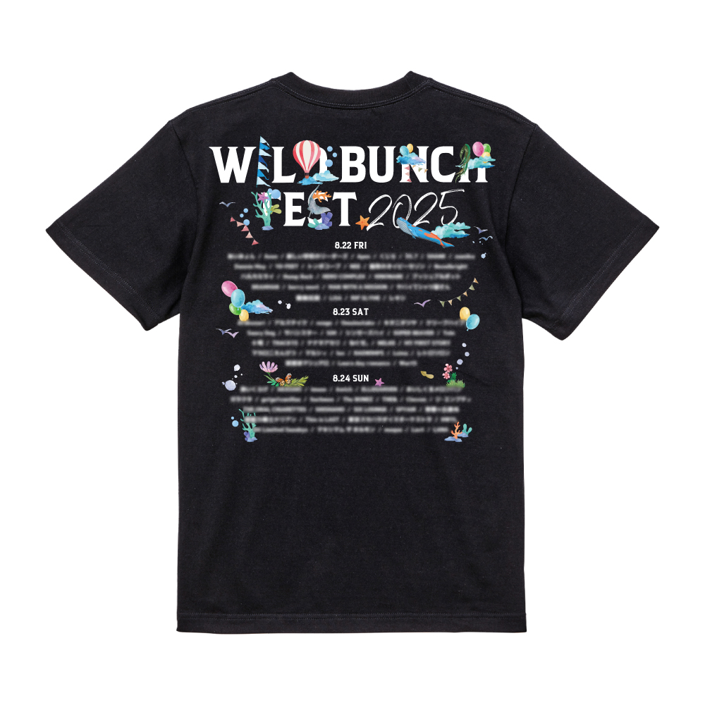Tシャツ (S) WILD BUNCH FEST2021 タイダイ柄 古着 夢番地がプロデュースする野外音楽フェス WILD BUNCH FEST. 2021